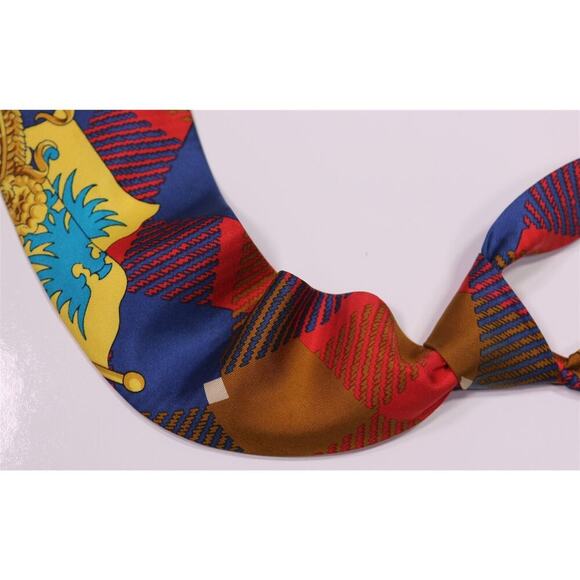 Gianni Versace Vintage 90's Silk Baroque Necktie Tie - Picture 7 of 7